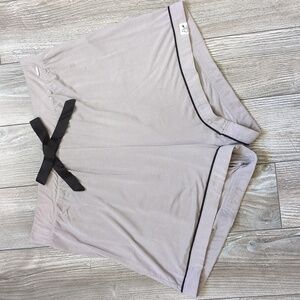 Pretty You London Gray Lounge Shorts with Black Bow Size 10